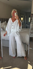 Load image into Gallery viewer, The Waffle button through top/jacket Hopsack trouser suit
