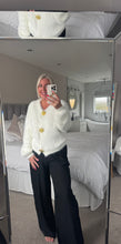 Load image into Gallery viewer, The Lottie gold button cardigan
