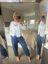 Load image into Gallery viewer, The Lottie daisy crochet top
