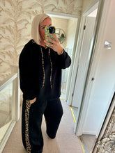 Load image into Gallery viewer, The luxe wide leg tracksuit with animal print detailing
