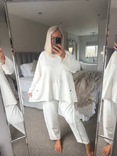 Load image into Gallery viewer, The Gabrielle luxe jersey dip hem exposed seam tracksuit
