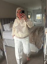 Load image into Gallery viewer, The Bora Bora sequin star mesh hoodie
