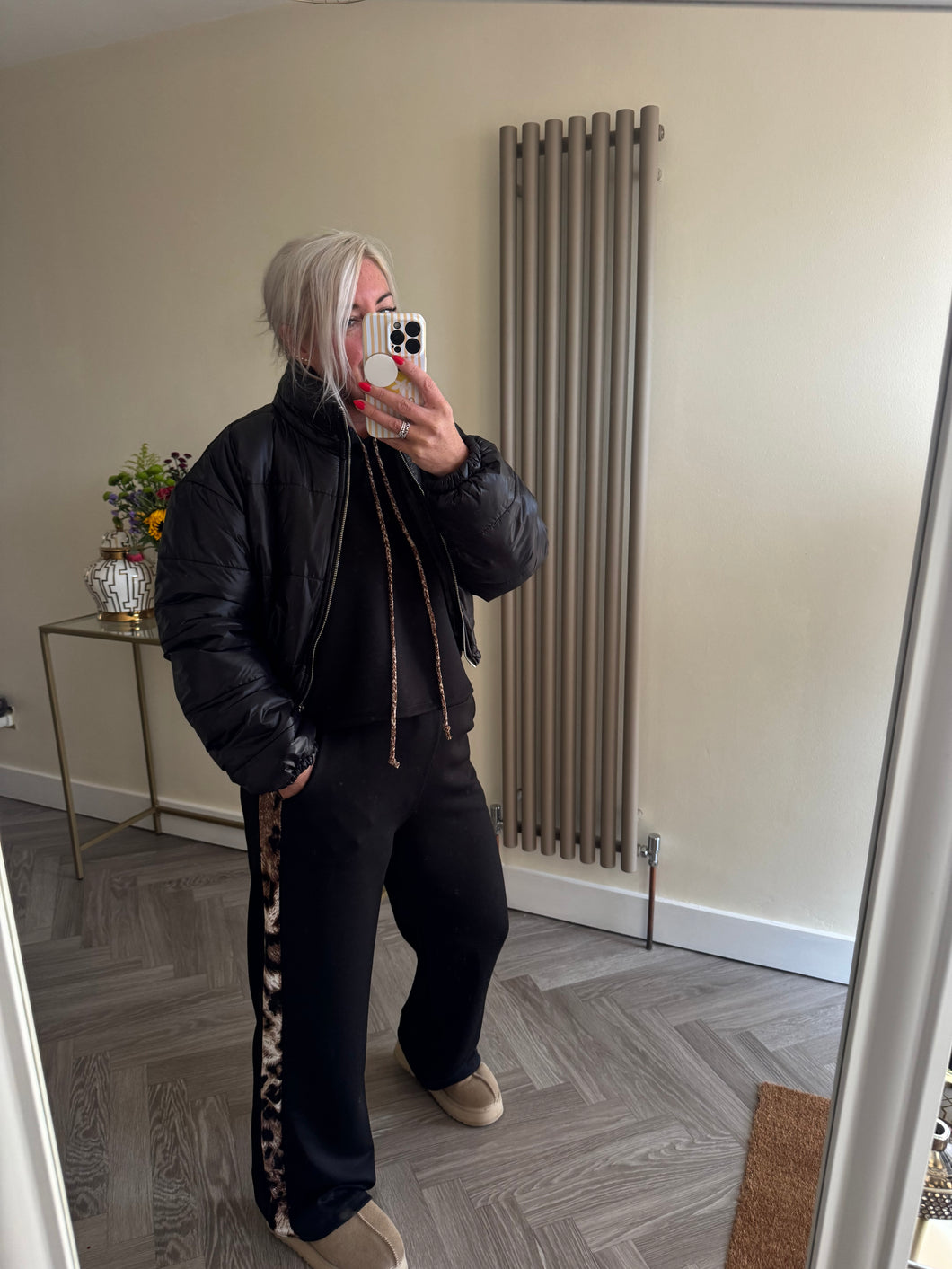 The cropped puffa jacket