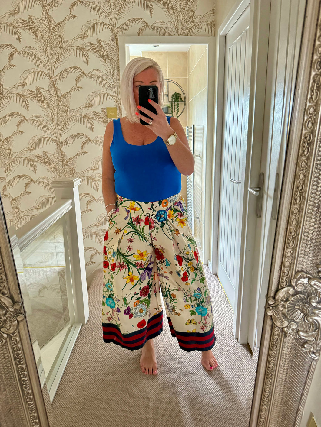 SALE The Stella floral culottes with pockets (No RETURN ON SALE ITEMS)