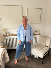 Load image into Gallery viewer, The Bora Bora sequin denim jacket
