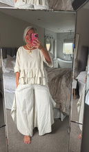Load image into Gallery viewer, The Ibiza boho linen frill top
