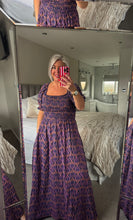 Load image into Gallery viewer, The Mandala 100% cotton shirred dress with pockets
