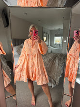 Load image into Gallery viewer, The Bora Bora embroidered cotton smock dress
