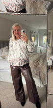 Load image into Gallery viewer, The Marissa fine knit animal print top
