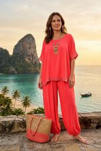 Load image into Gallery viewer, The Bora Bora jersey trouser suit with sparkle hem
