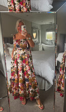 Load image into Gallery viewer, The Bora Bora tie shoulder shirred dress with pockets
