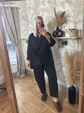 Load image into Gallery viewer, The Gabrielle luxe jersey drape exposed seam tracksuit

