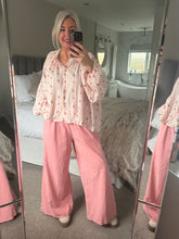 Load image into Gallery viewer, The striped rose cotton shirt
