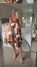 Load image into Gallery viewer, The Bora Bora 100% cotton abstract swish dress
