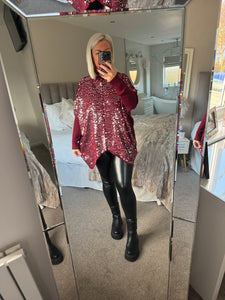 The Laetitia mem v hem sequin jumper