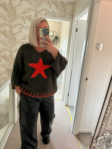 The blanket stitch star jumper