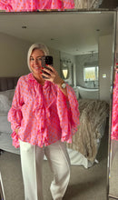 Load image into Gallery viewer, The Bora Bora polka dot frill cotton blouse
