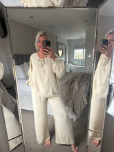 Load image into Gallery viewer, The chiffon trouser suit with tie detail
