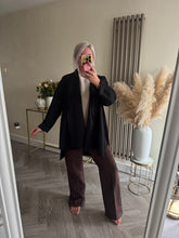 Load image into Gallery viewer, The faux suede waterfall jacket

