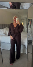 Load image into Gallery viewer, The saints crinkle rouched trouser suit with pebble detailing
