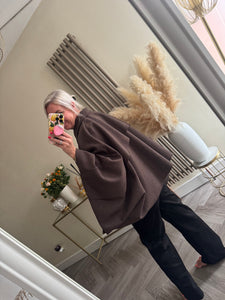 The Megan button through cape