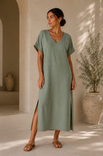 Load image into Gallery viewer, The Saints stud jersey t shirt dress
