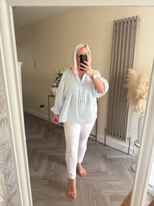 The cotton smock tops in animal print & daisy stripe