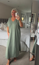 Load image into Gallery viewer, The Saints stud jersey t shirt dress
