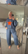 Load image into Gallery viewer, The washed look jersey star tracksuit

