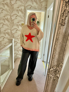 The blanket stitch star jumper