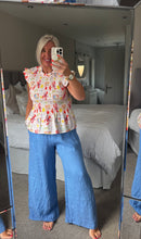 Load image into Gallery viewer, The Amalfi shirred frill top
