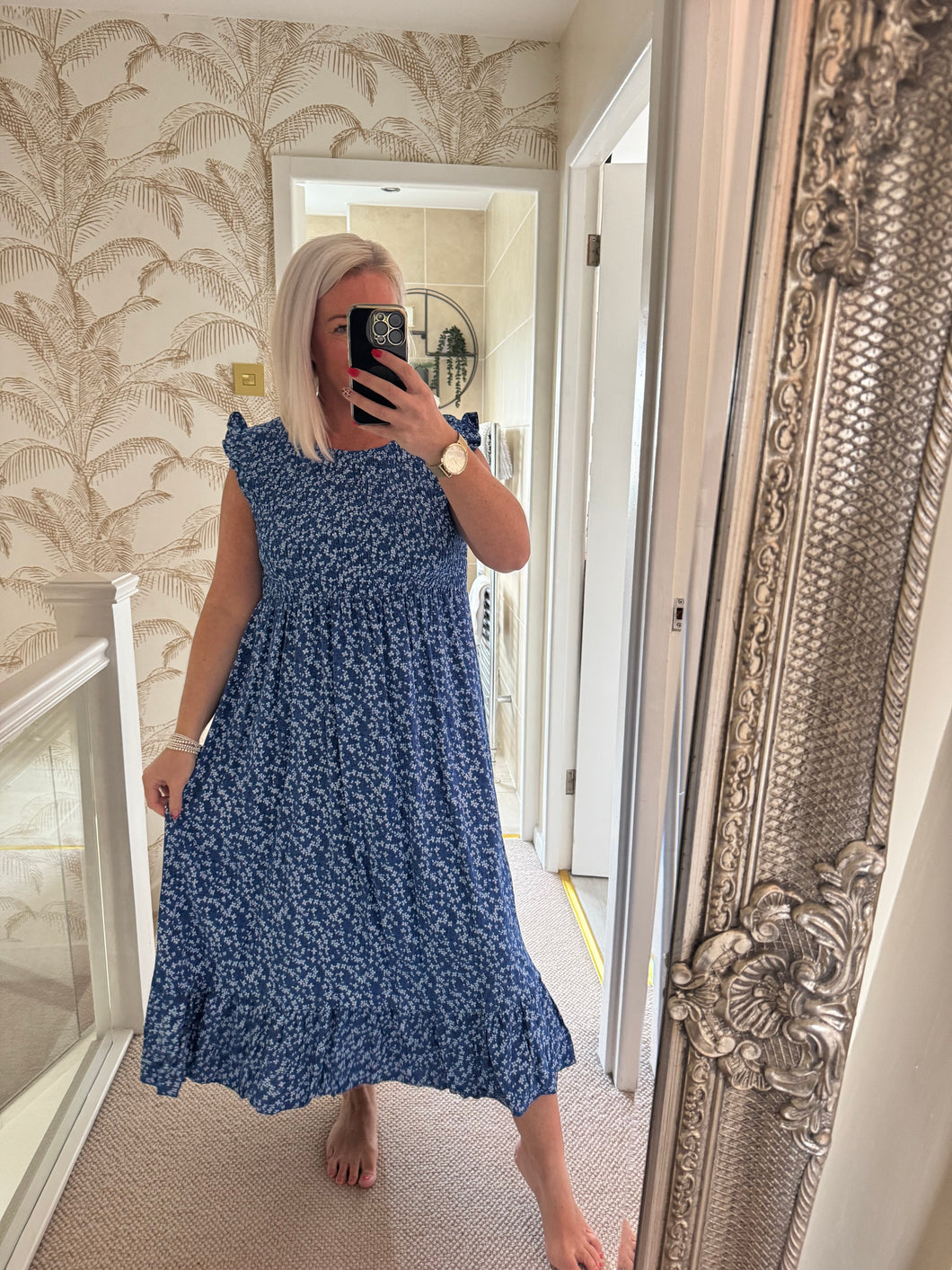 SALE The shirred ditzy dress (no return on sale items)