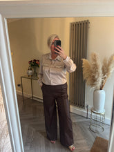 Load image into Gallery viewer, The Diamanté detail satin blouse
