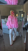 Load image into Gallery viewer, The Bora Bora polka dot frill cotton blouse
