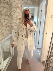 The crochet jacket
