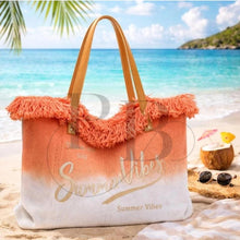 Load image into Gallery viewer, The summer vibes beach bag
