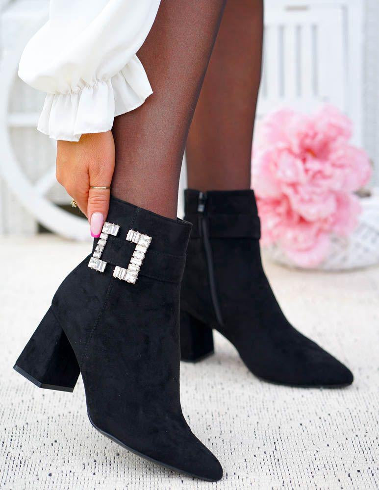 The Misha diamanté block heel boots ( Ready for dispatch & collection from Friday 28th November)