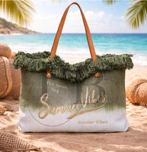 Load image into Gallery viewer, The summer vibes beach bag
