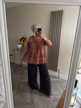 Load image into Gallery viewer, SALE The Bora Bora broaderie anglais smock top (No return on sale items)
