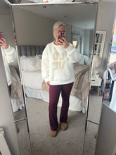 Load image into Gallery viewer, The supersoft high waisted flares in wine
