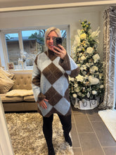 Load image into Gallery viewer, SALE The argyle knitted dress (no return on sale items)
