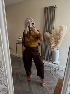 The jersey cocoon trousers