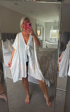 Load image into Gallery viewer, The Ibiza tie front beach cover up
