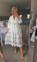 Load image into Gallery viewer, The Bora Bora lace embroidered dress
