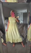 Load image into Gallery viewer, The Georgie gingham shirred dress
