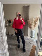Load image into Gallery viewer, Pu skirt in black
