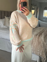Load image into Gallery viewer, SALE The sequin palm tree sleeve knit (no return on sale items)

