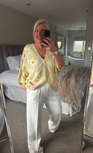 Load image into Gallery viewer, The Daisy crochet button through top/cardigan
