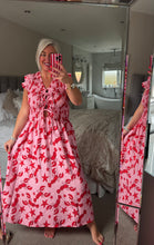 Load image into Gallery viewer, The tie front Amalfi lobster Dress
