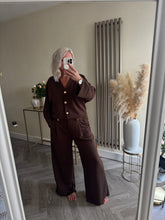 Load image into Gallery viewer, The Luxe jersey gold button tracksuit

